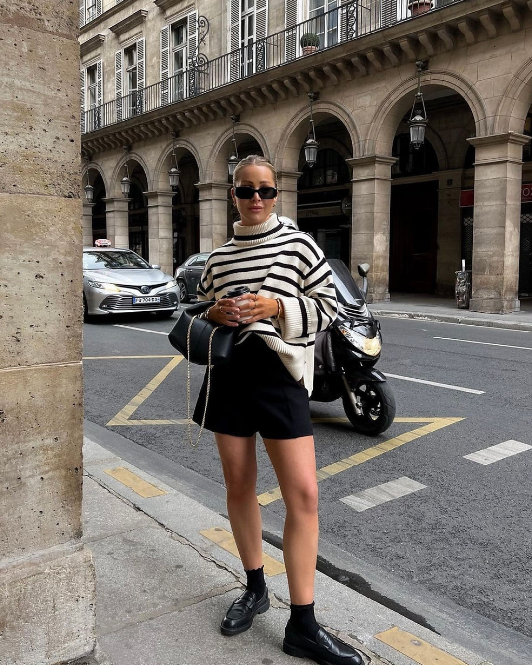 Maglione a cortinetto a strisce Modelo