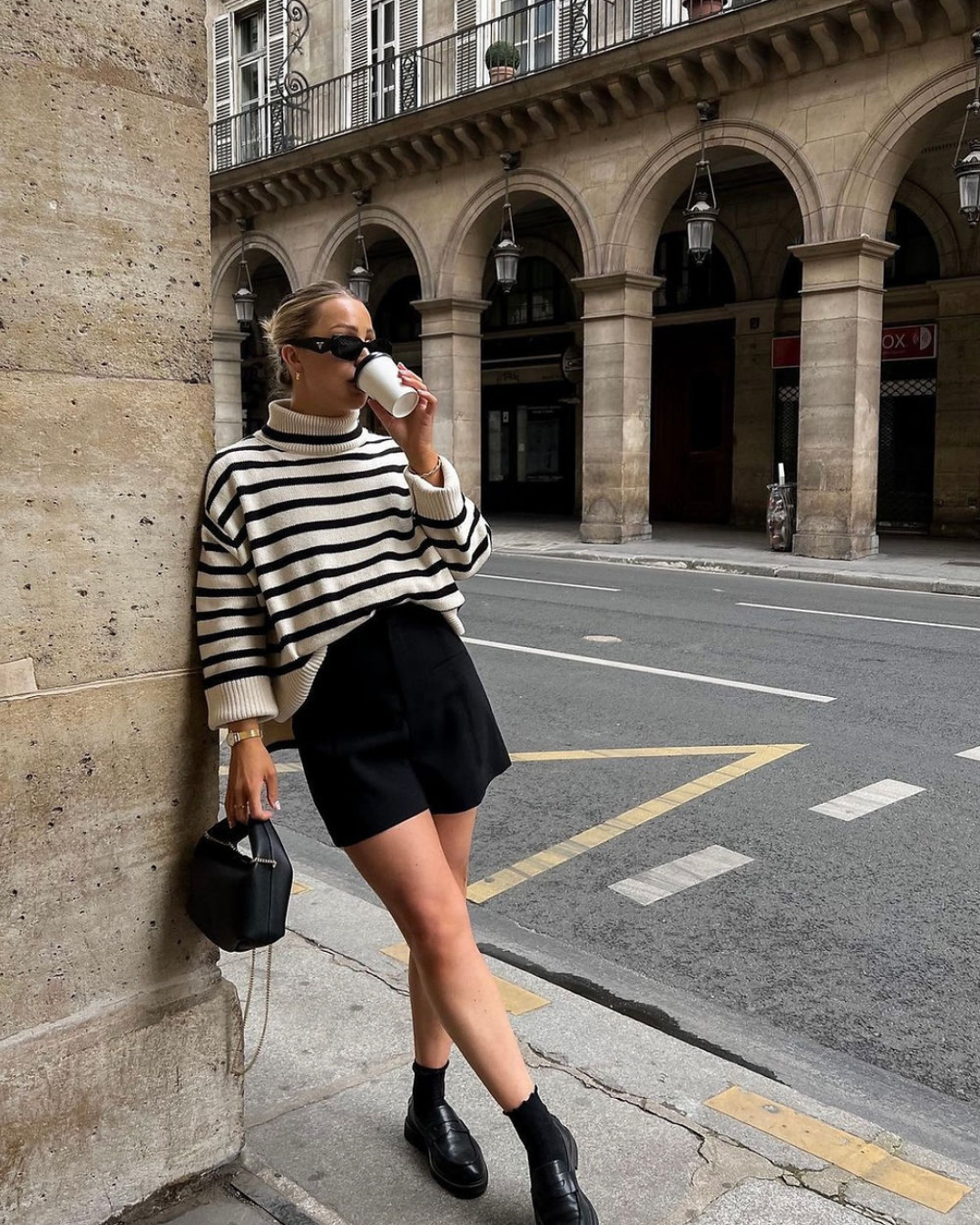 Maglione a cortinetto a strisce Modelo