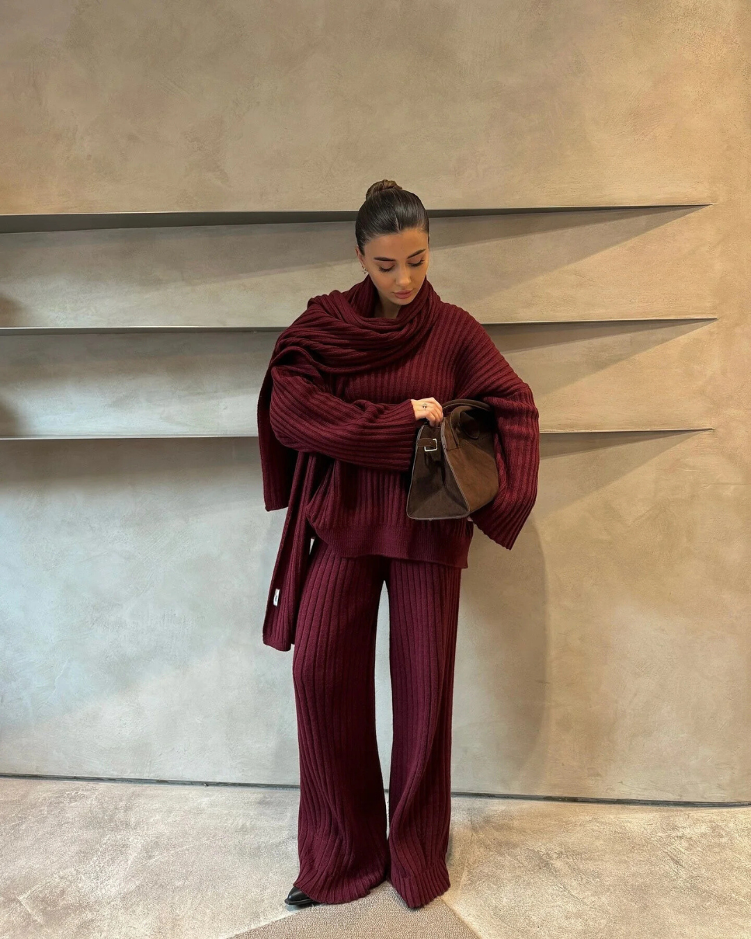 Set di maglieria Lana Merlot