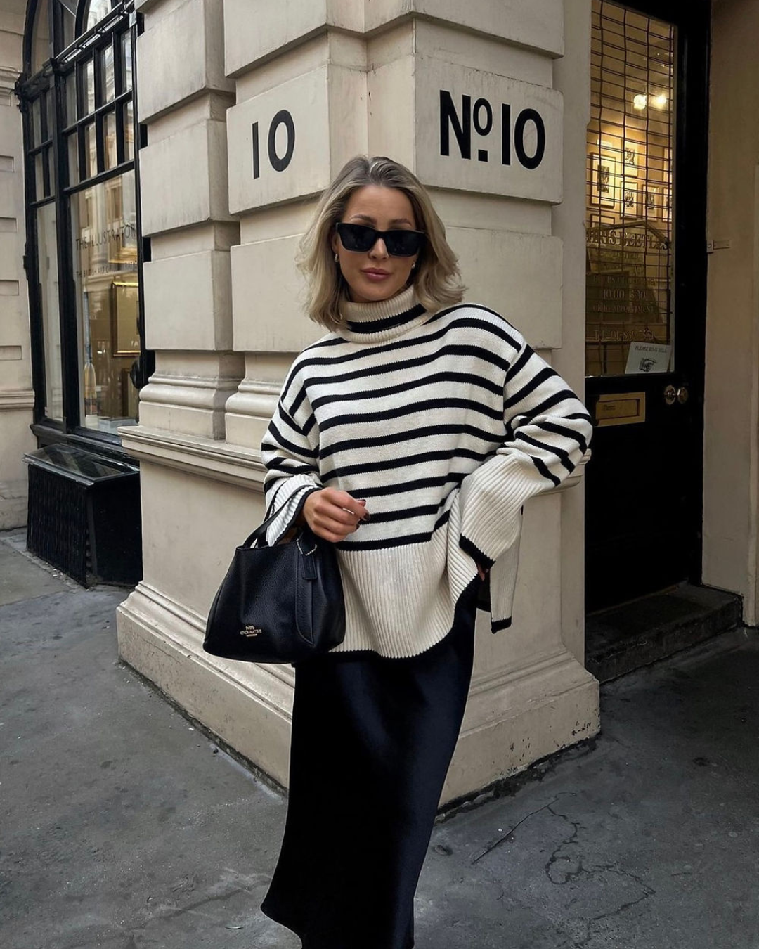 Maglione a cortinetto a strisce Modelo