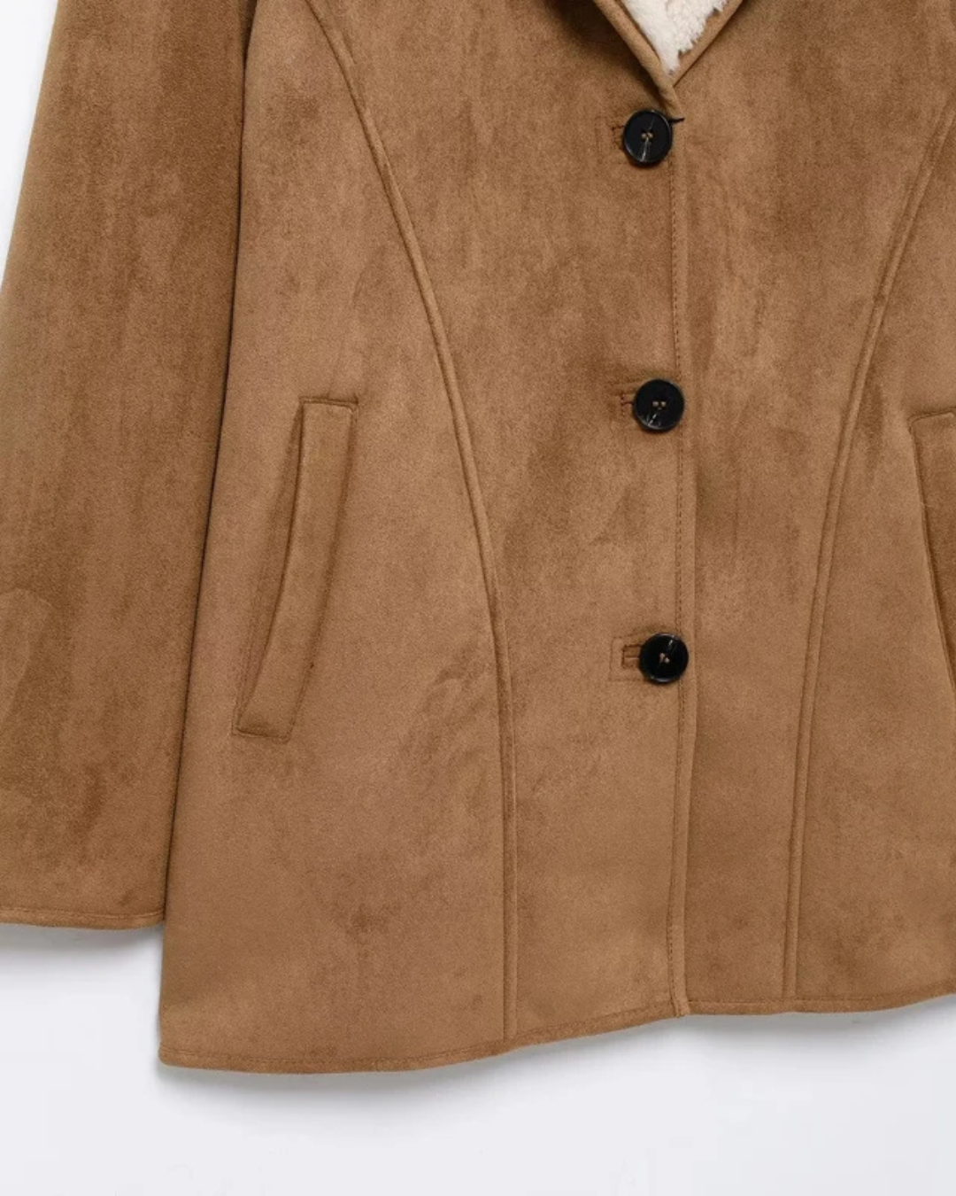 Giacca da bavaglio in pelle scamosciata Hartford