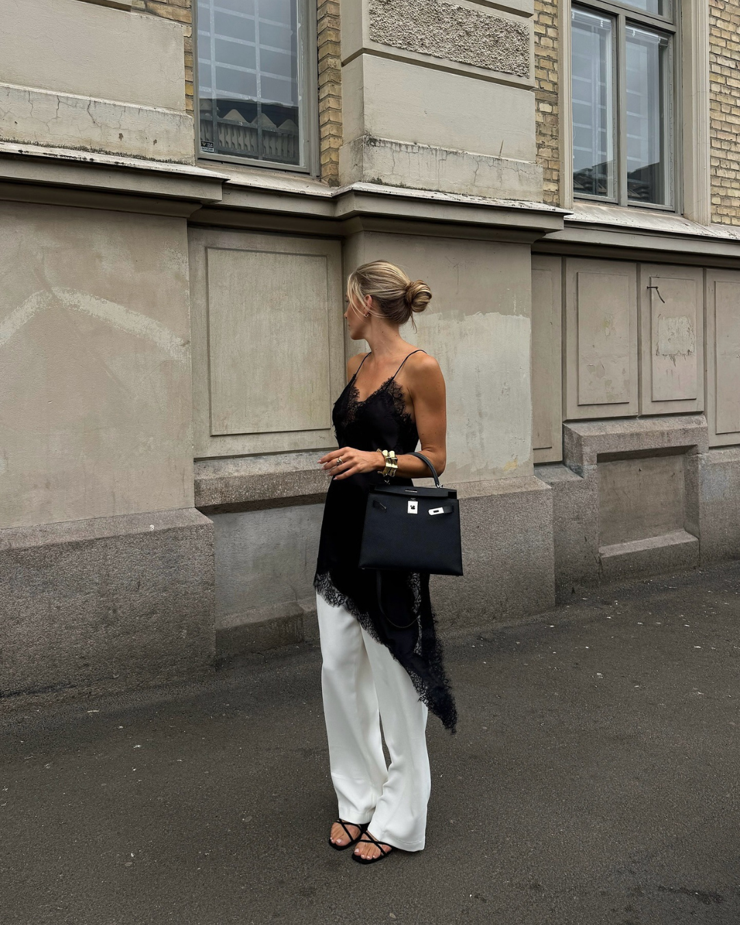 Kendall Asymmetric Lace Dress