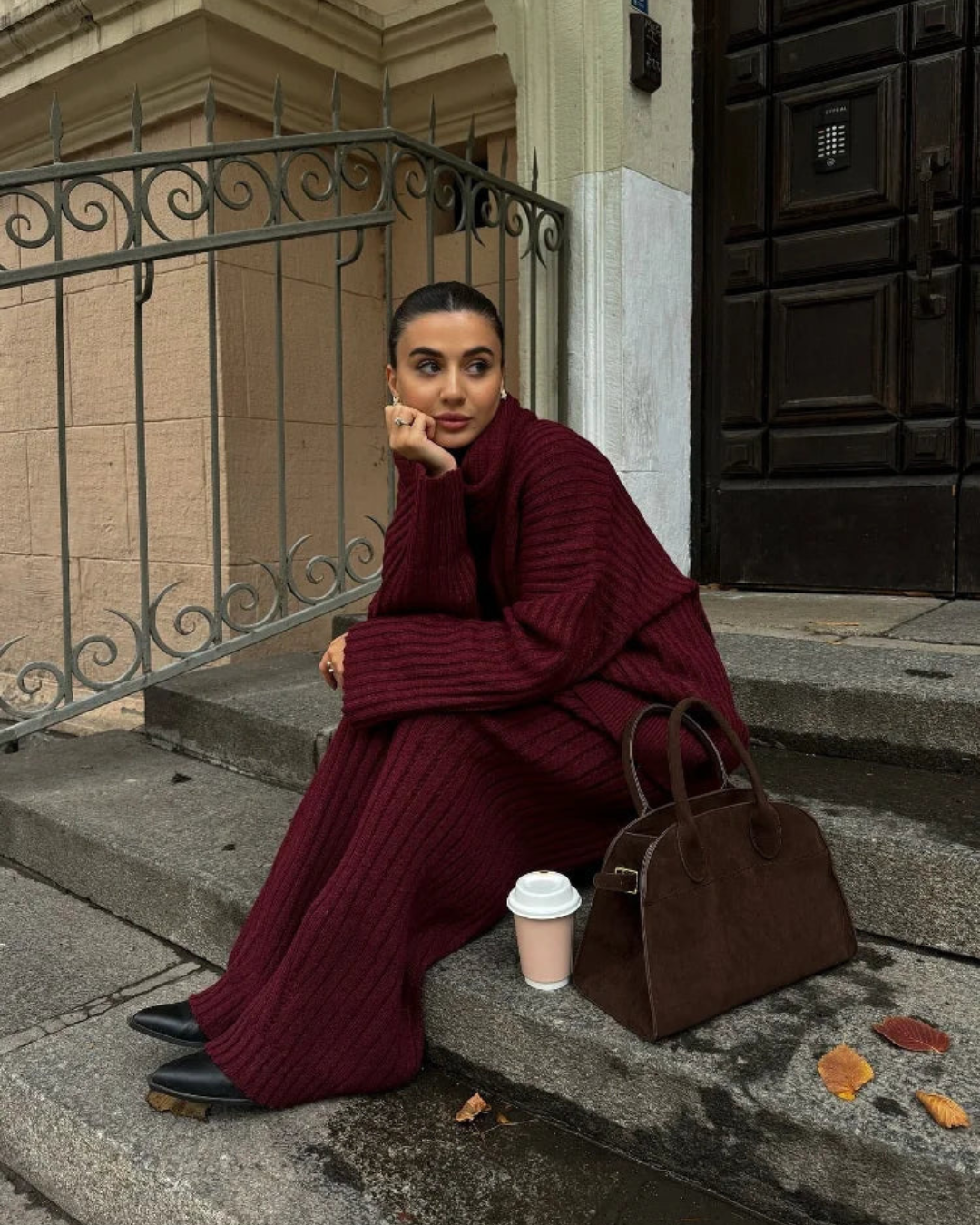 Set di maglieria Lana Merlot