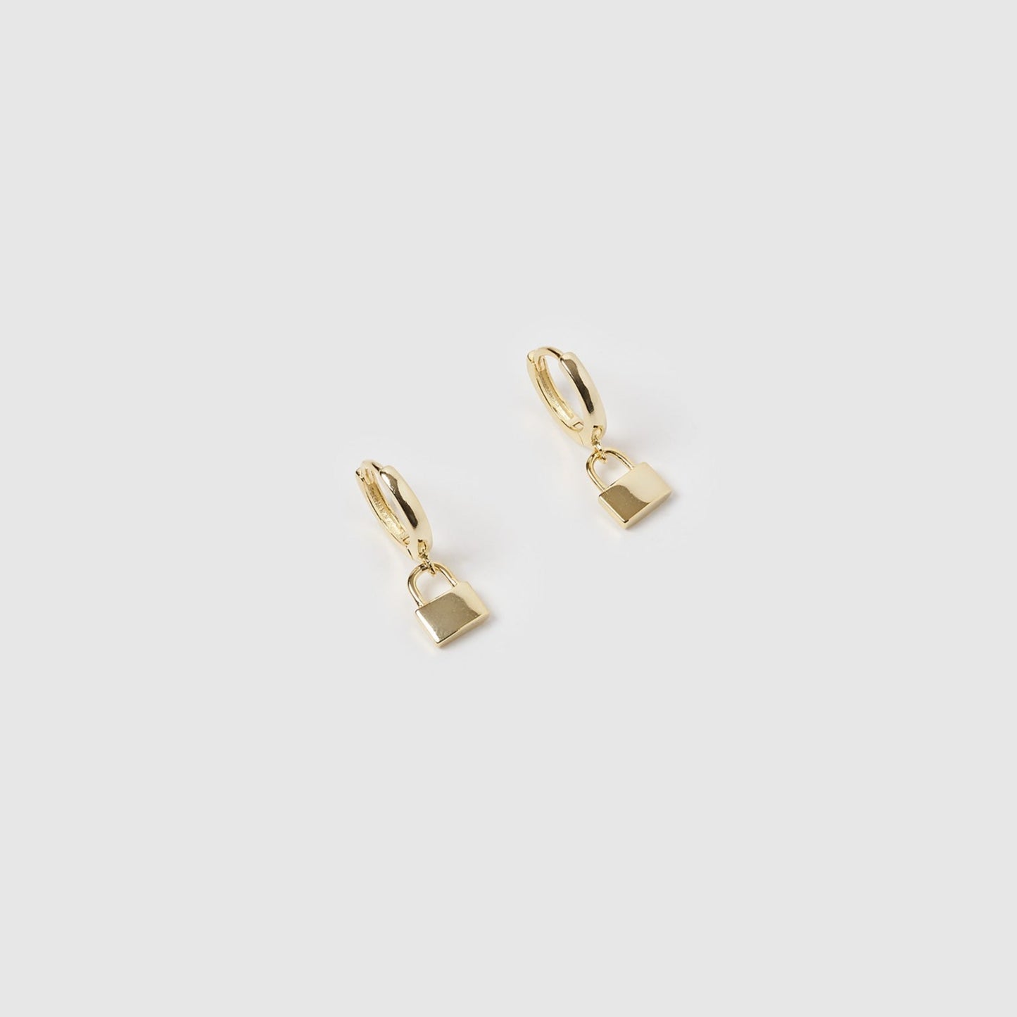 Micha Padlock Huggie Earrings