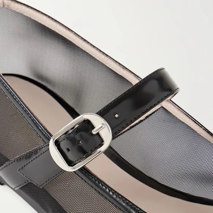 La Mode – Ballerinas aus Netzstoff