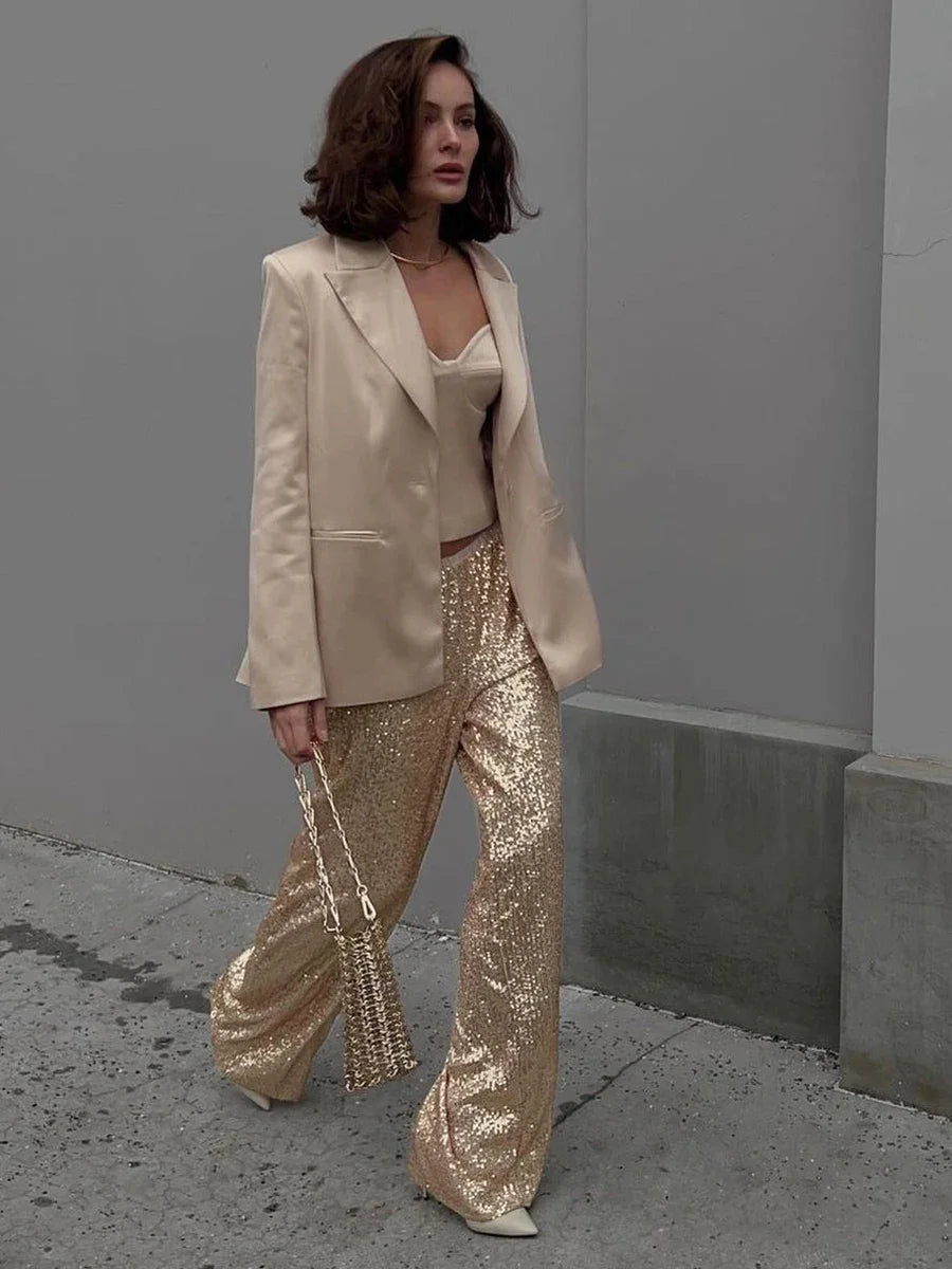 Pantaloni a gamba larga Mach & Aliza