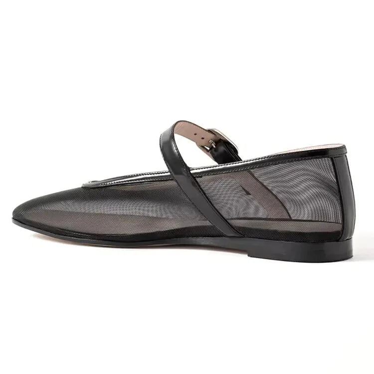 La Mode – Ballerinas aus Netzstoff