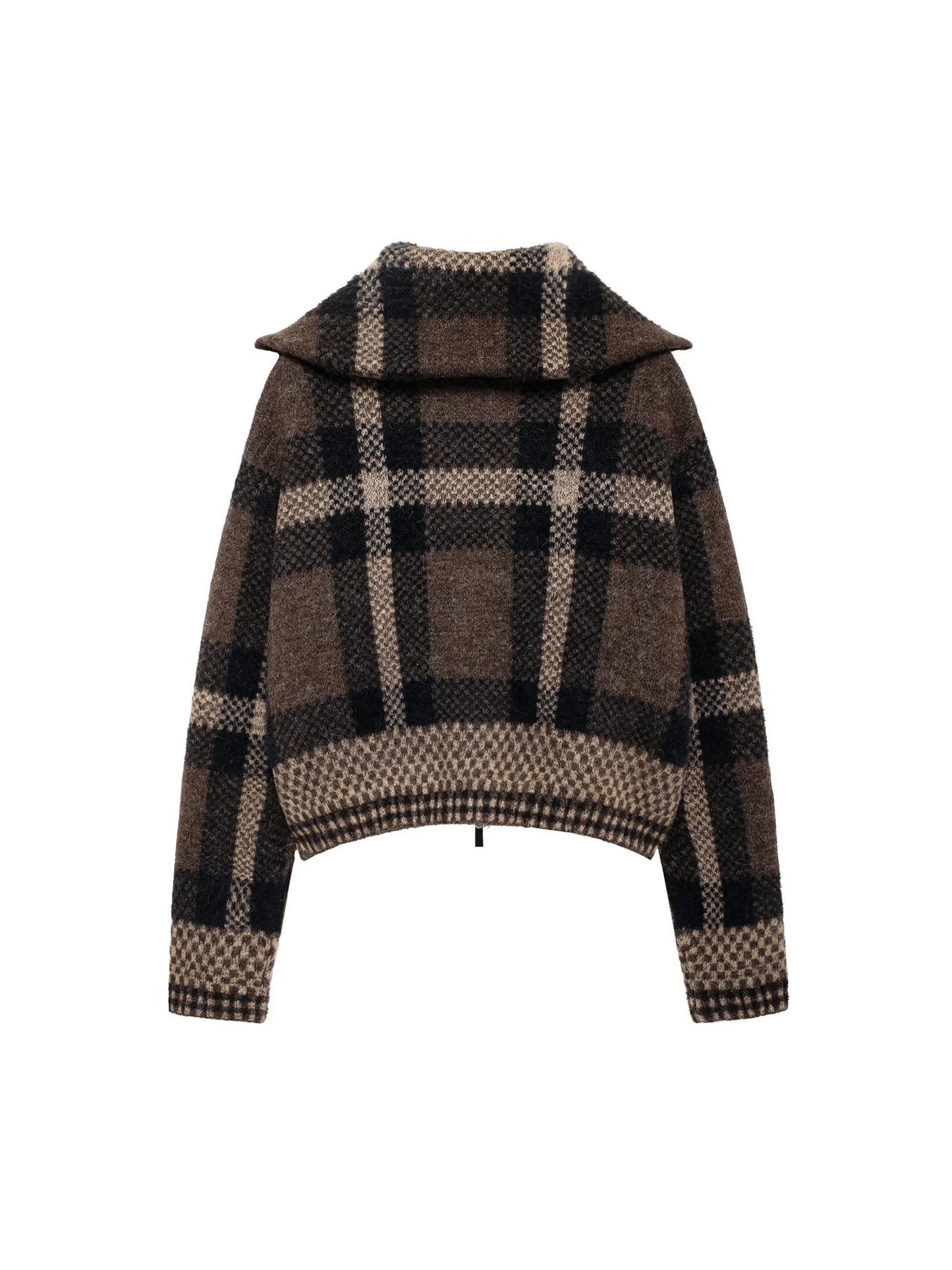 Jacques Vintage Plaid Knit Jacket