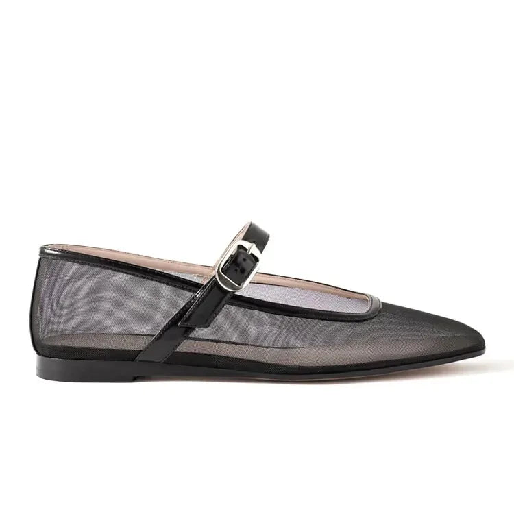 La Mode – Ballerinas aus Netzstoff