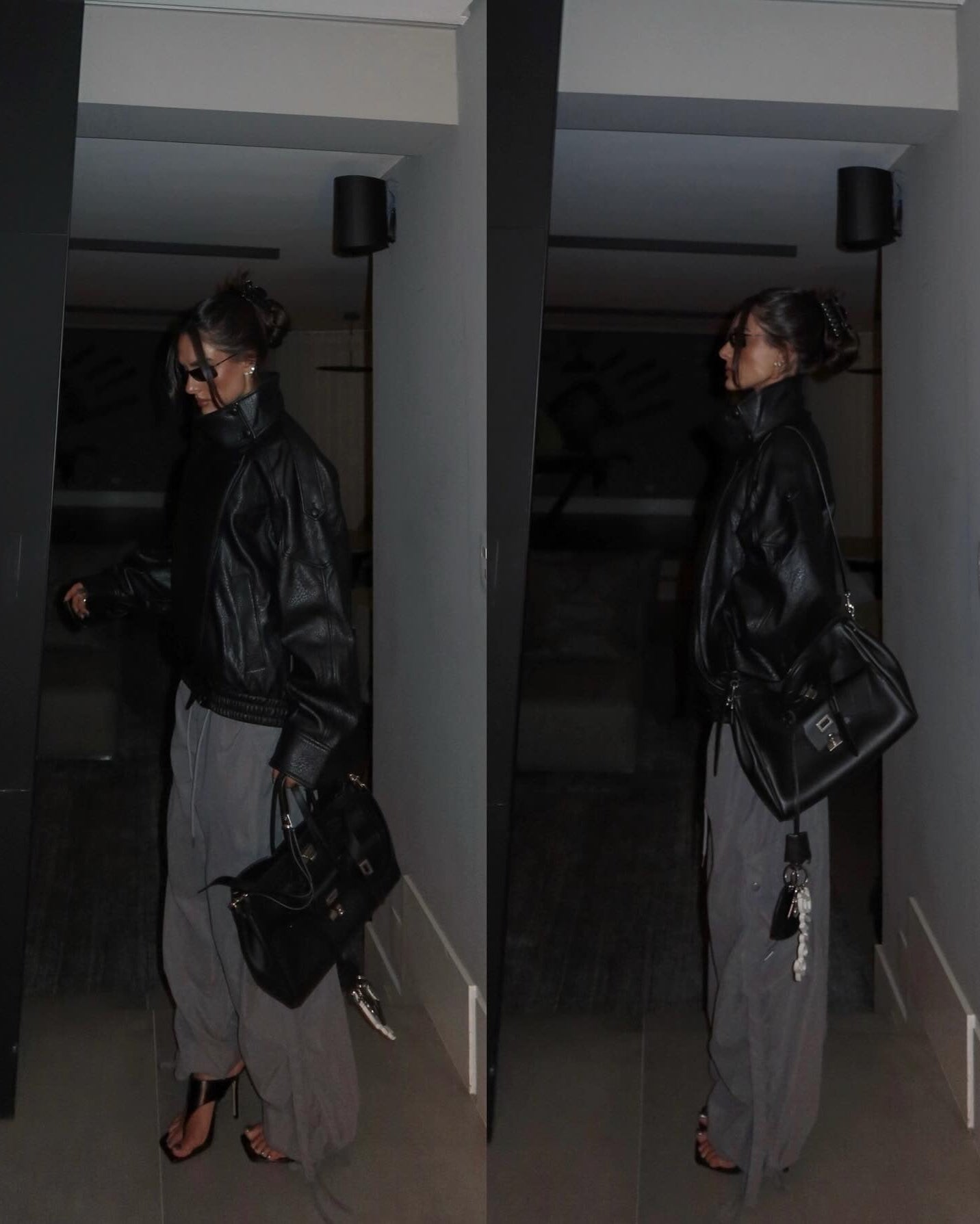 Verona High-Neck Leather Jacket