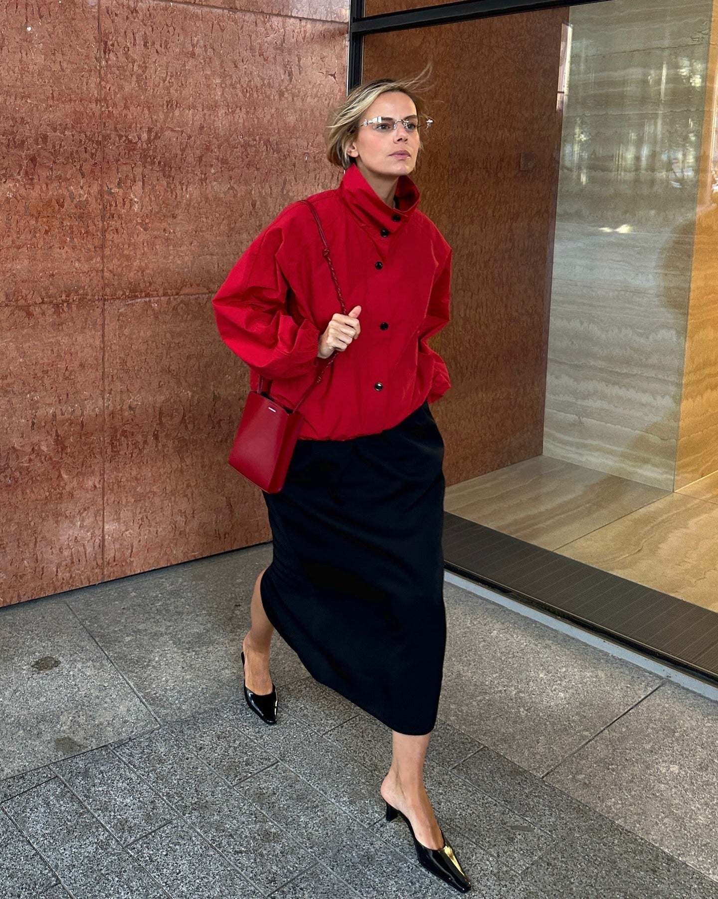 Maven Red Bomber Jacket
