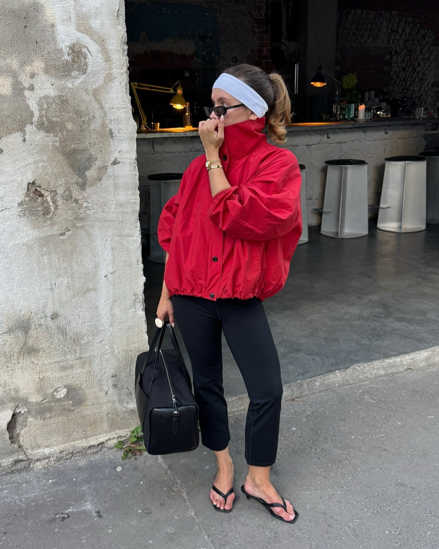 Maven Red Bomber Jacket