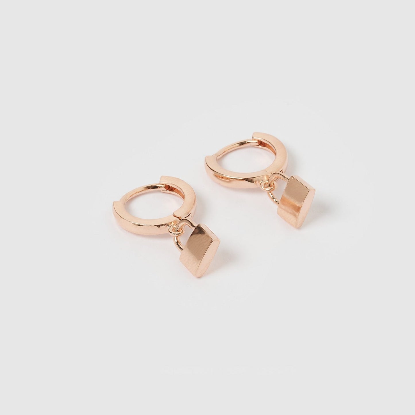 Micha Padlock Huggie Earrings
