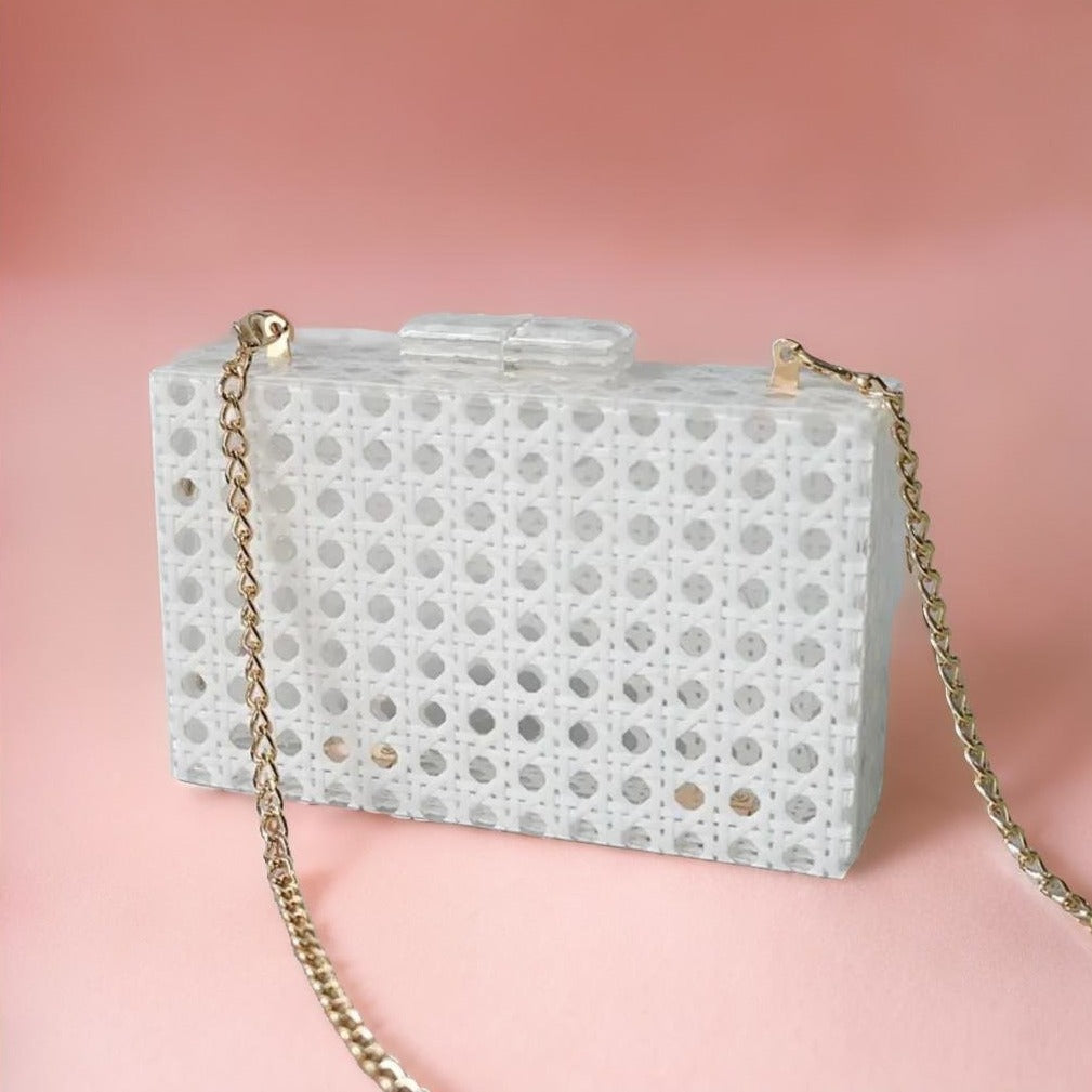 Diana acrylic clutch