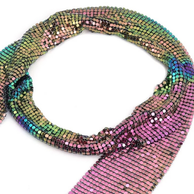 Iris metallic scarf