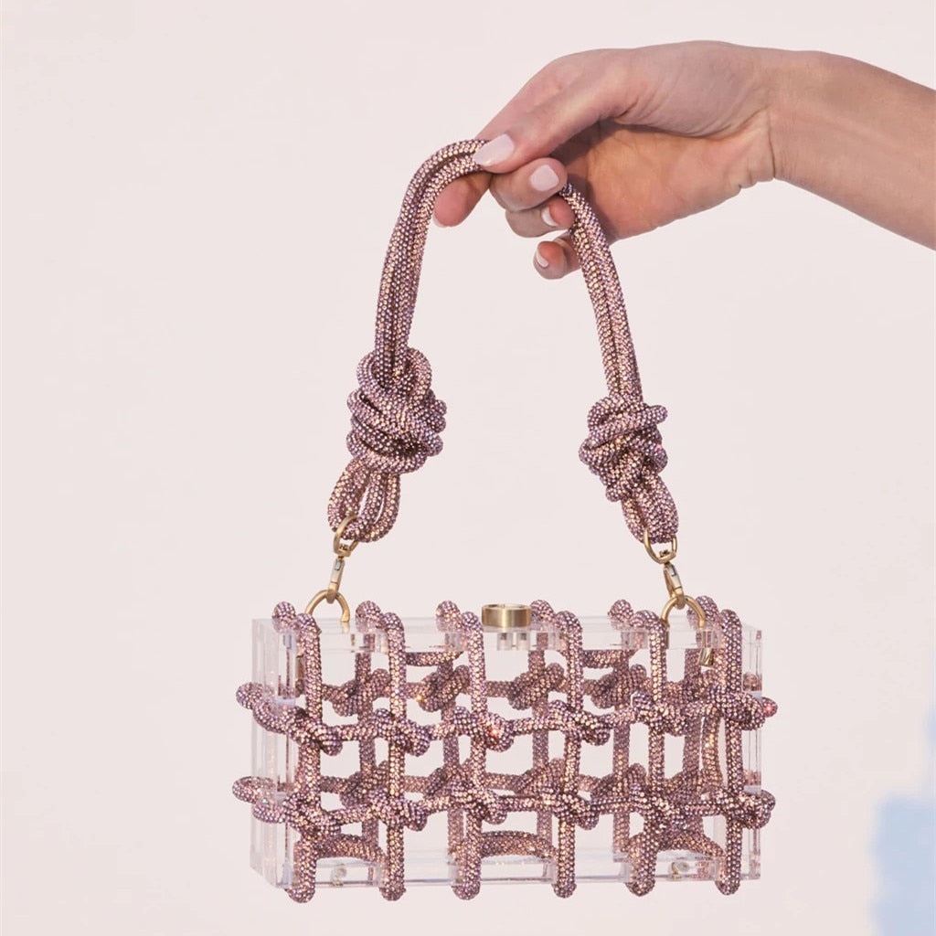 Dazzle knot clutch