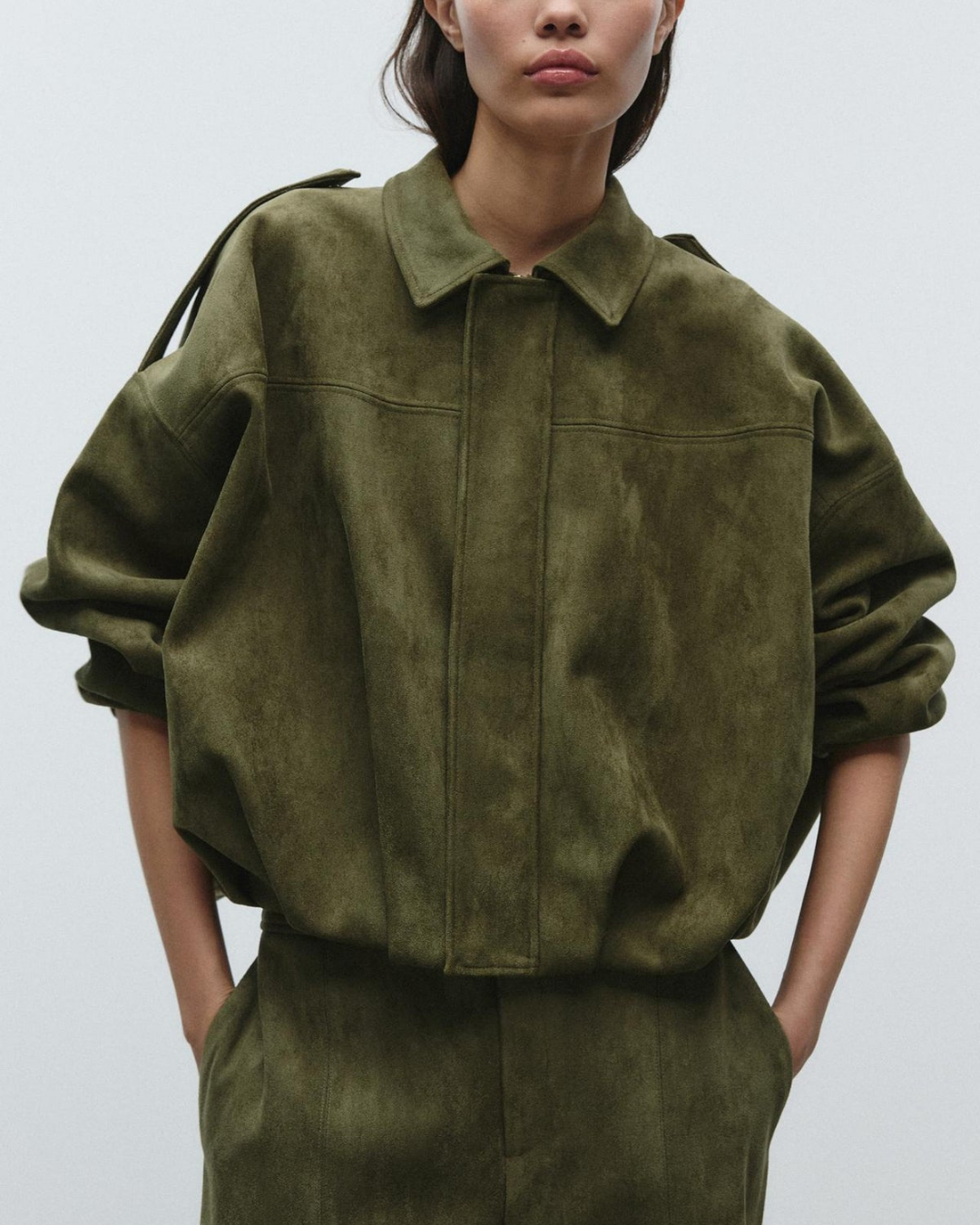 Maven Suede Bomber Jacket