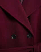 Diana Tricot Burgundy Trench Coat