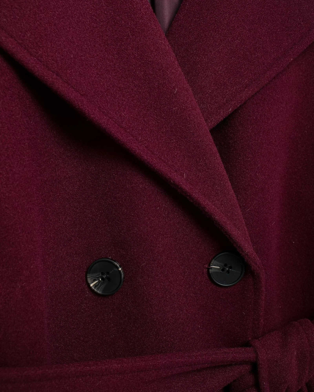 Diana Tricot Burgundy Trench Coat