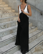 Sante Sicily Contrast Satin Dress