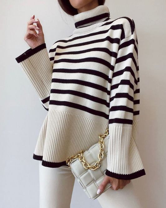 Modelo Striped Turtleneck Sweater