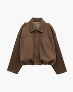 Maven Suede Bomber Jacket