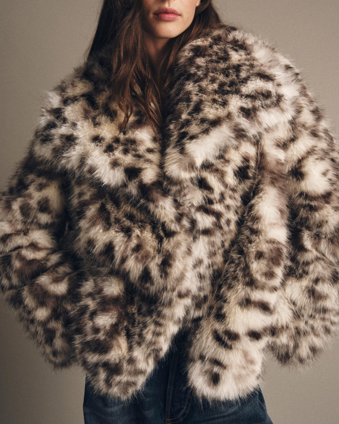 Ferryhill Snow Leopard Faux Fur