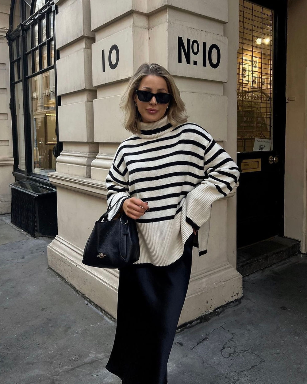 Modelo Striped Turtleneck Sweater