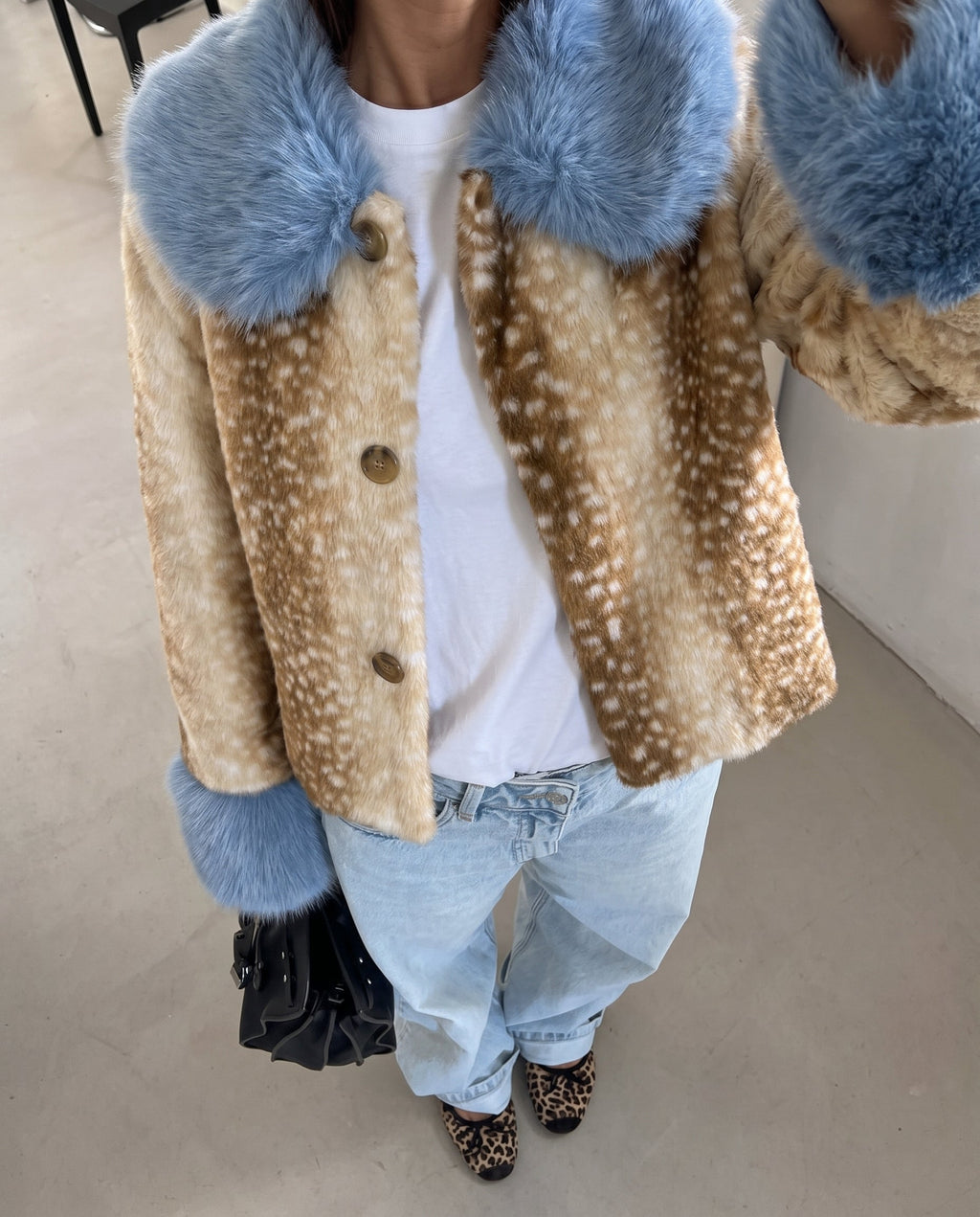 Ferryhill Bambi Blue Jacket front detail