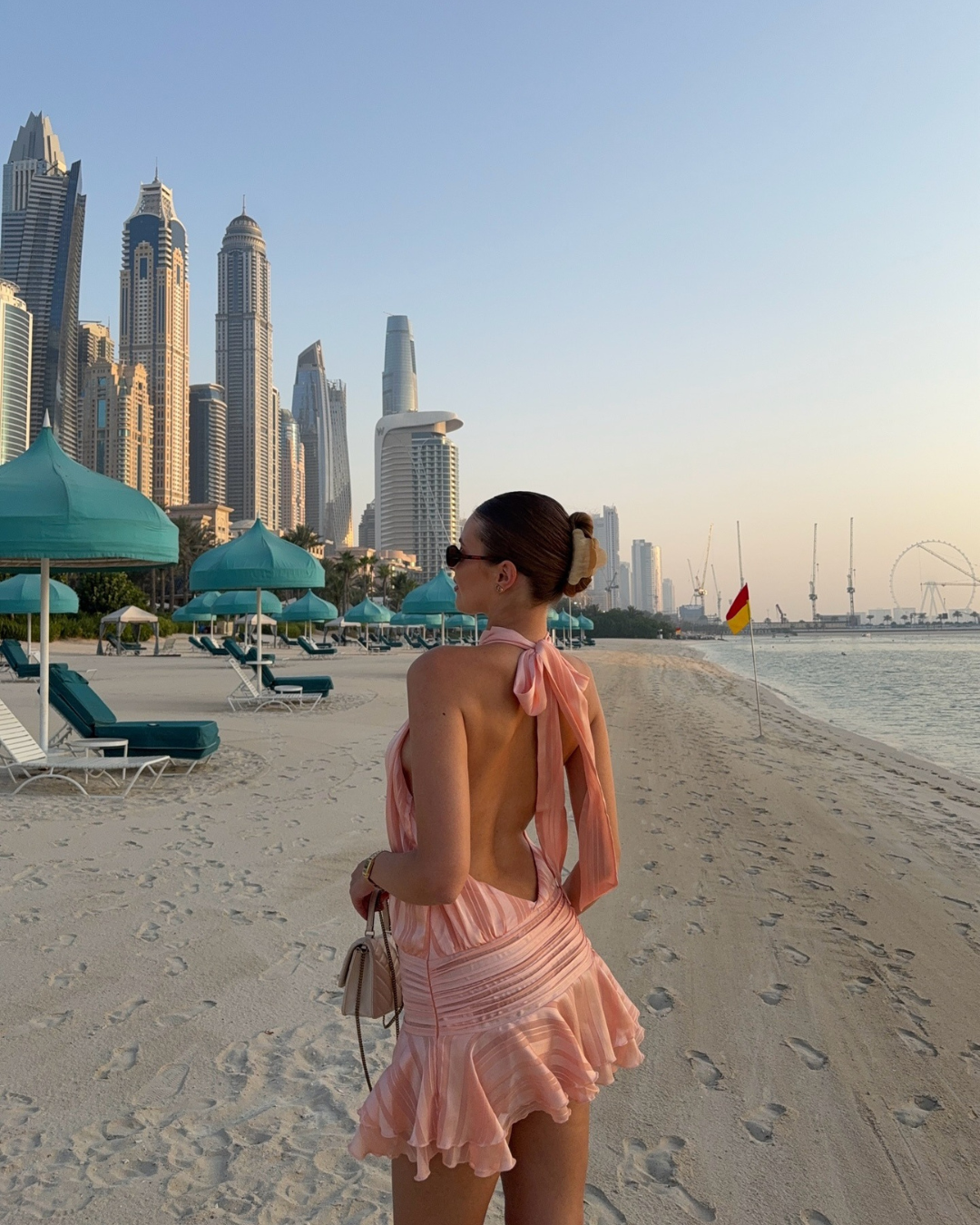 Rosella Pleated Halterneck Dress