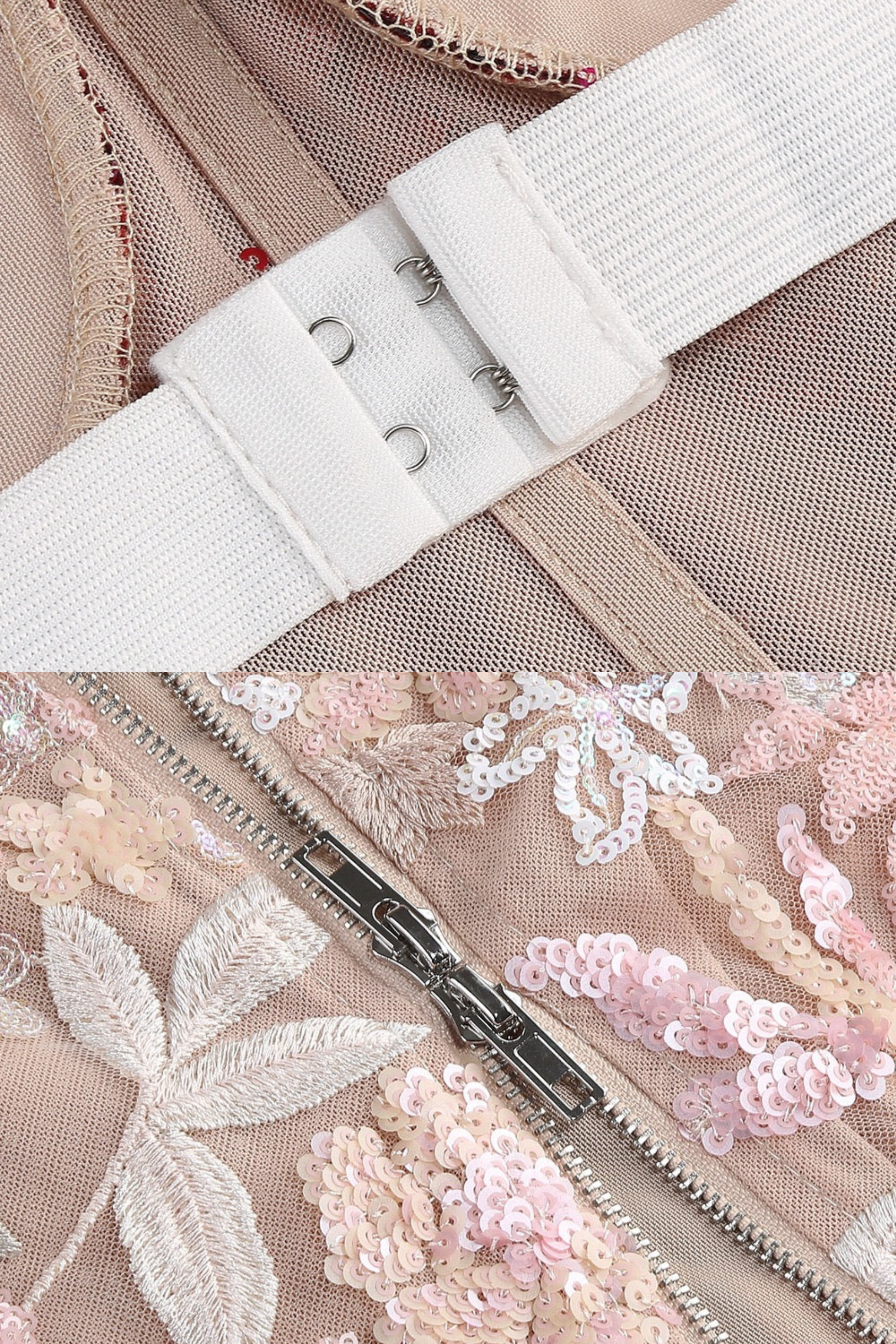 Séraphine Strapless Lace Gown detail