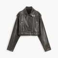 Giacca per motociclisti in pelle vintage Moreno