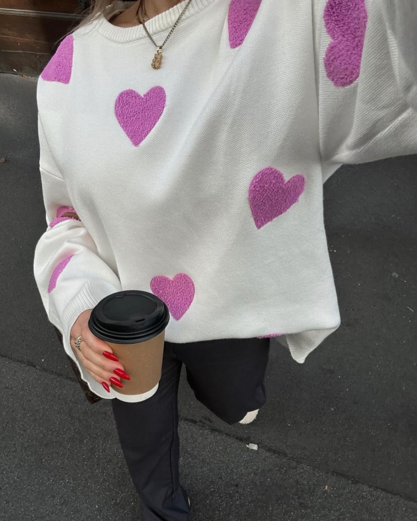 Modelo 'All Hearts' Oversized Sweater