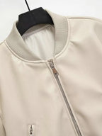 Moreno Leather Bomber Jacket