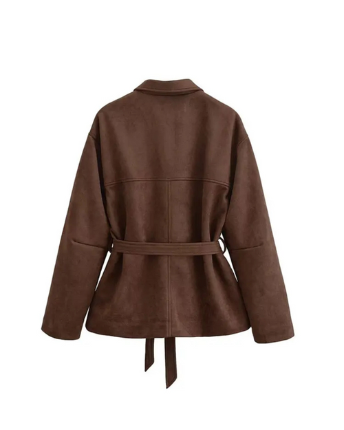 Banbury – Kimono-Hemdjacke aus Wildleder