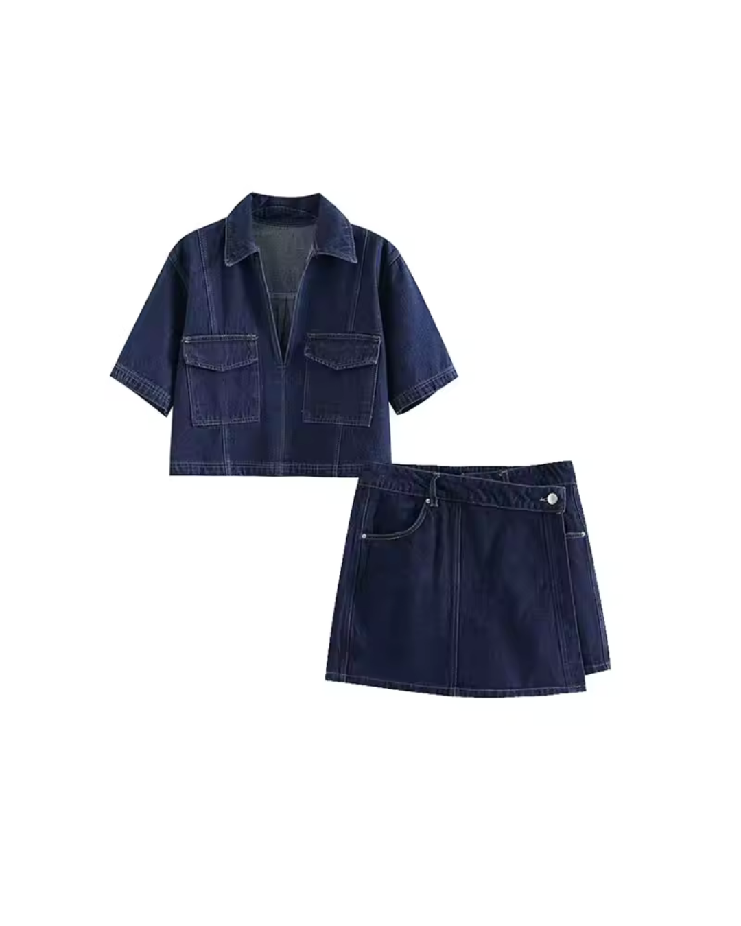 Set top e skorts ritagliato di gineper