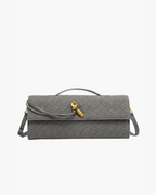 Bergamo Suede Woven Clutch