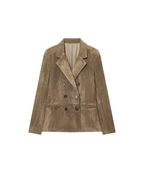 Banbury Double-Breasted Suede Blazer
