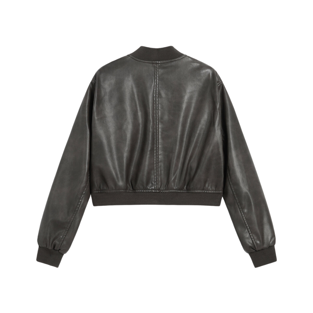 Moreno Leather Bomber Jacket – luxevintage