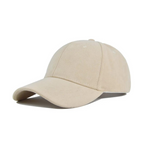 Vegan Suede Baseball Cap