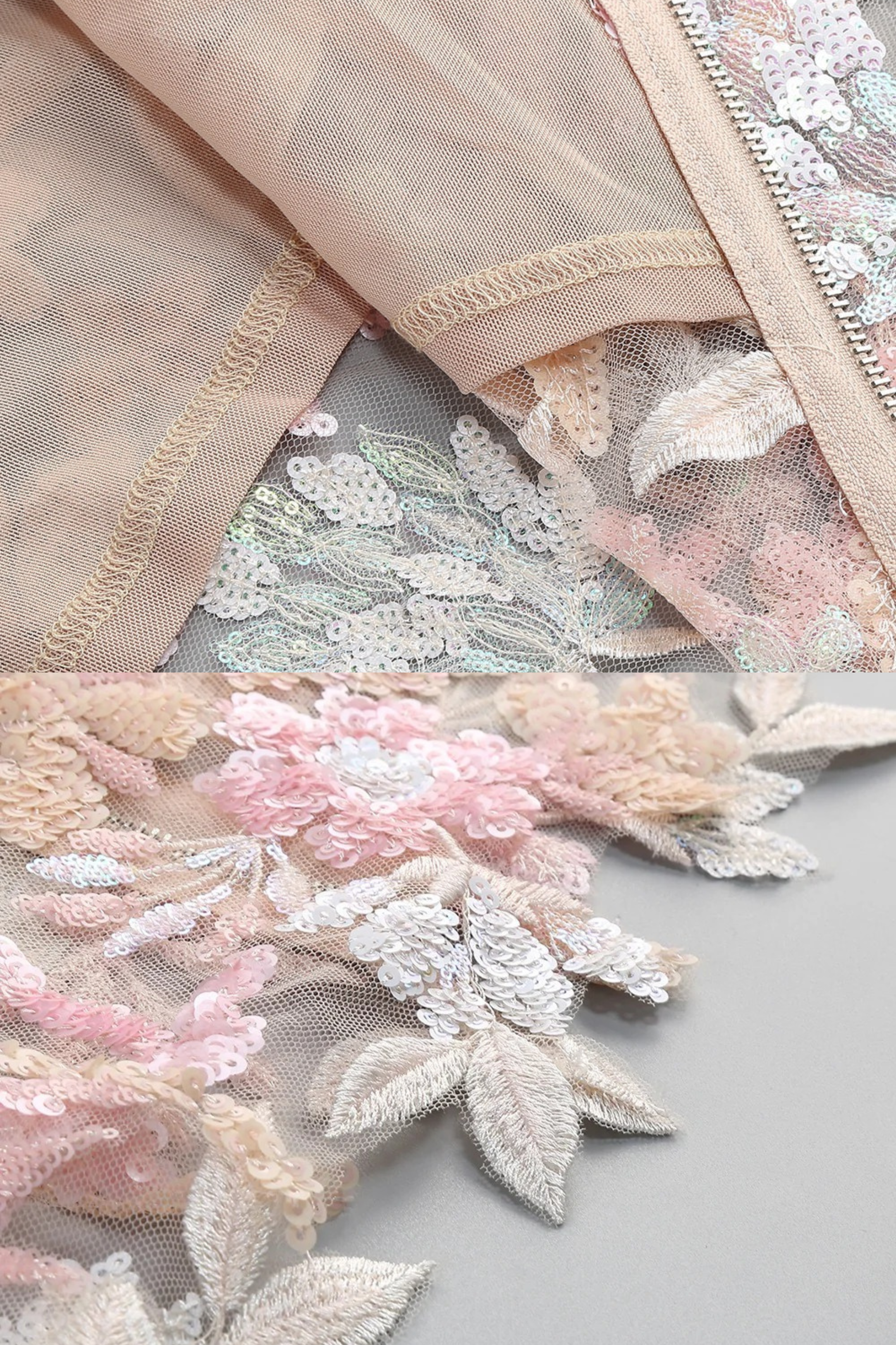 Séraphine Strapless Lace Gown detail
