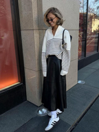 Diana Tricot Satin Maxi Skirt