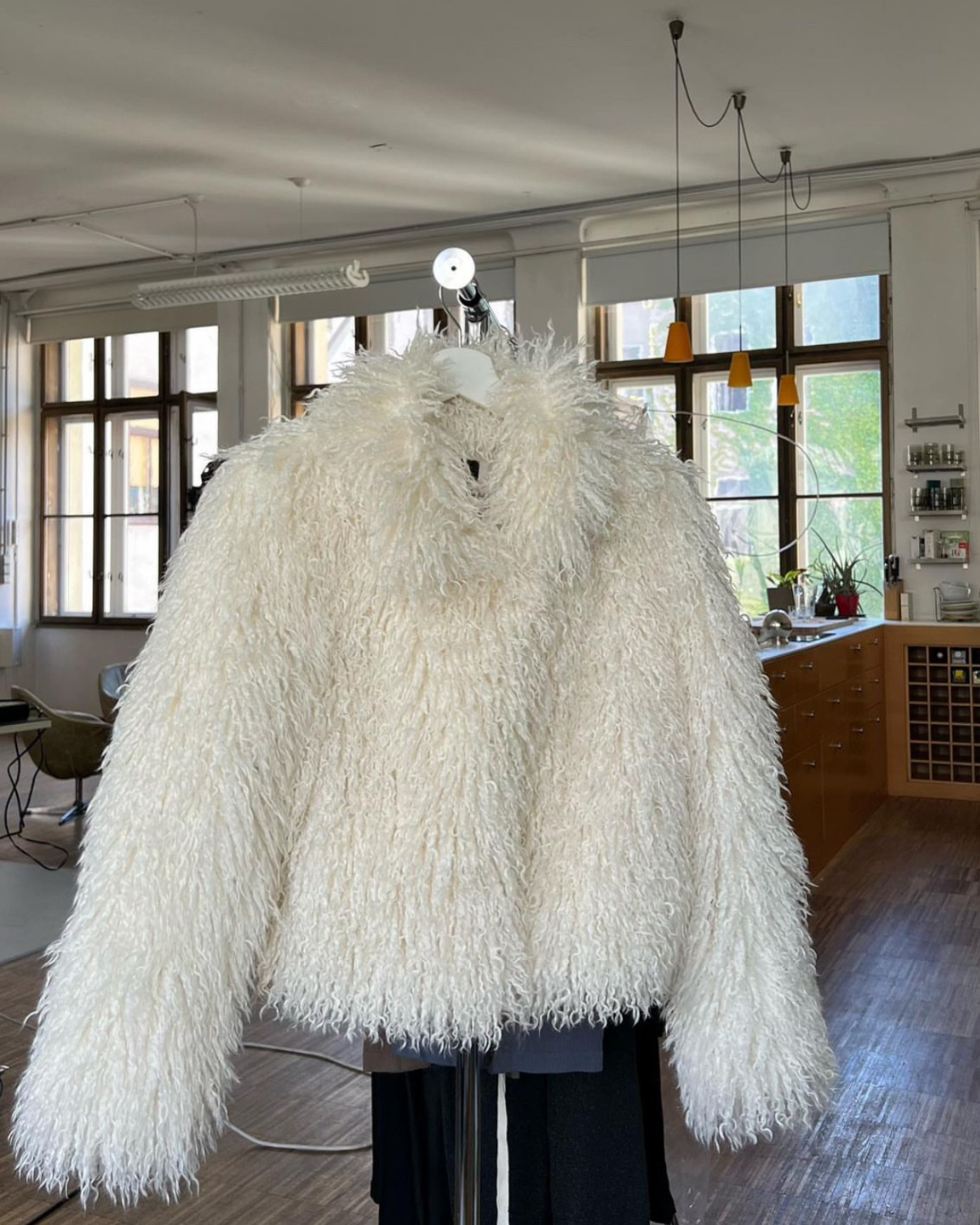 Ferryhill Ivory Faux Fur Jacket