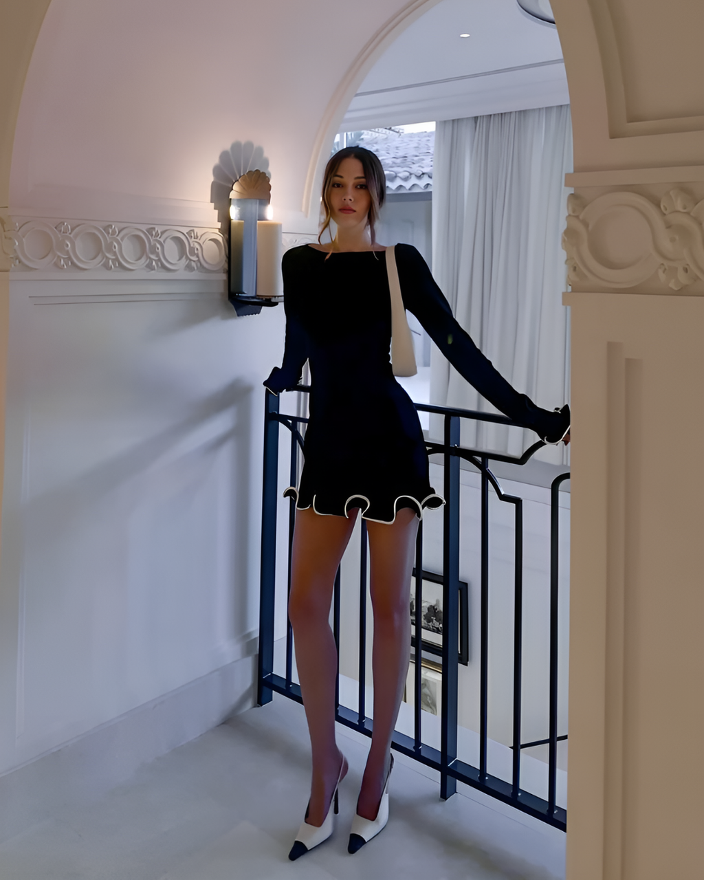 Tiffany Ruffle Hem Mini Dress