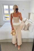 Béatrice Tweed Co-Ord Set in beige