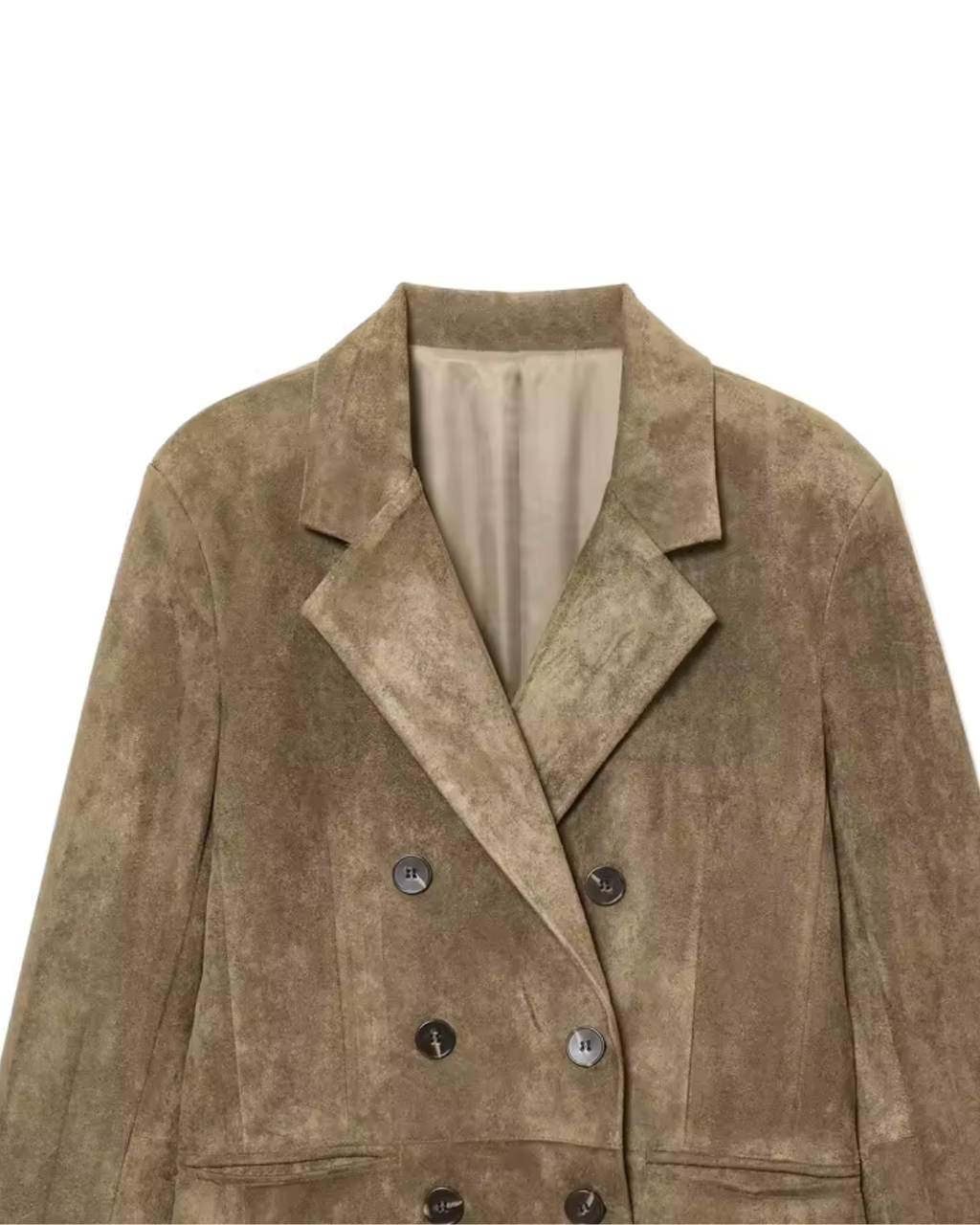 Banbury Double-Breasted Suede Blazer