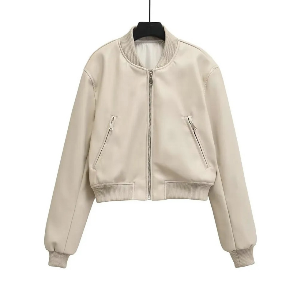 Moreno Leather Bomber Jacket