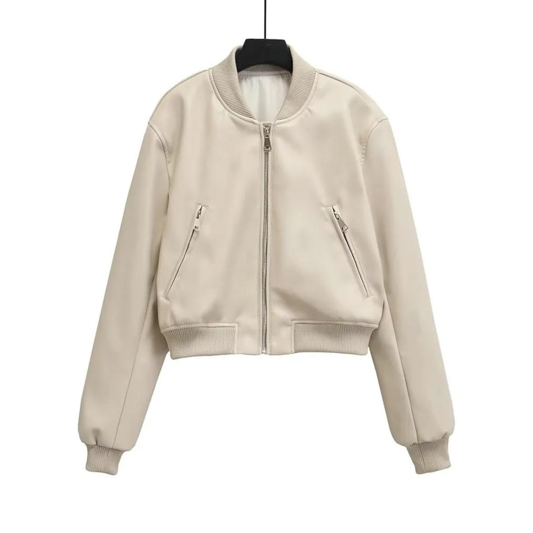 Moreno Leather Bomber Jacket