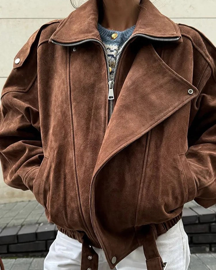 Banbury Suede Biker Jacket