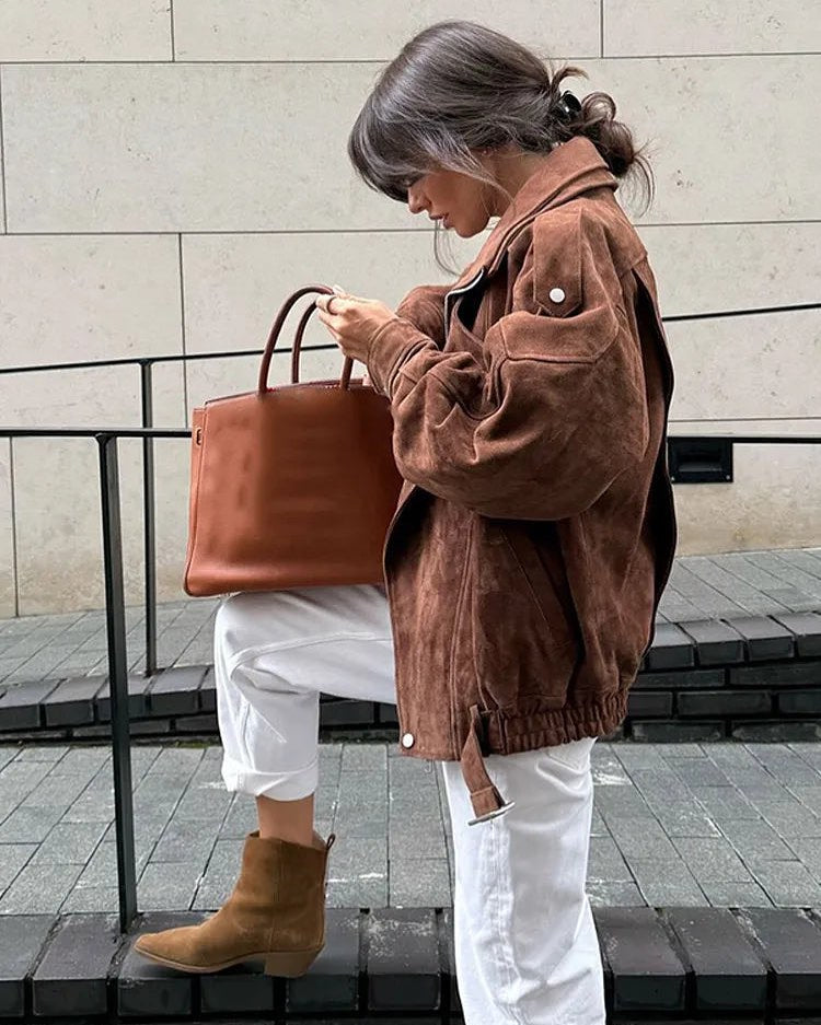 Banbury Suede Biker Jacket